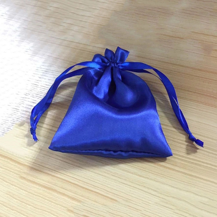 廠家熱銷 雙拉繩束口色丁布袋 純色精美禮品包裝布袋廣告訂制