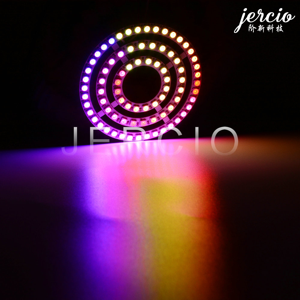 LED天使環(huán)，天使眼·，5050RGB內置IC全彩開元板，汽車改裝LED燈 100MM-40LED天使環(huán)