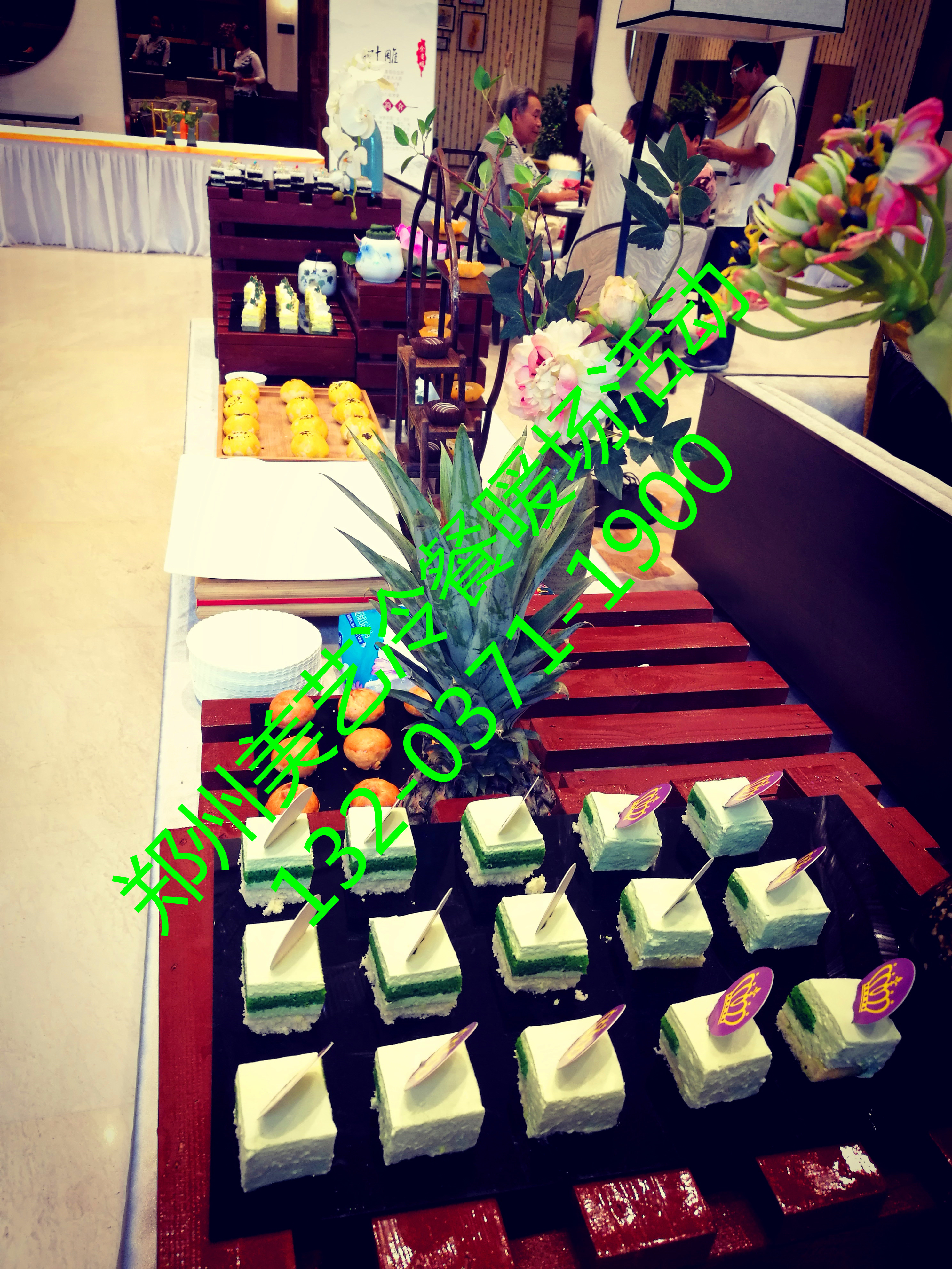 鄭州美藝?yán)洳妥灾途茣?huì)私人宴會(huì)自助燒烤小龍蝦蛋糕