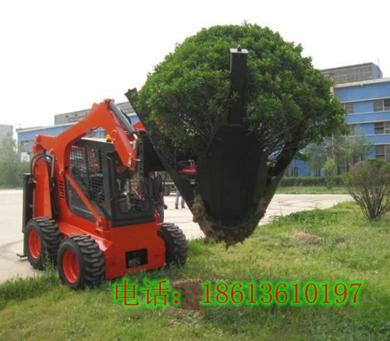 裝載機(jī)可加移樹機(jī)家滑移裝載機(jī)三瓣四瓣廠家價格圖片