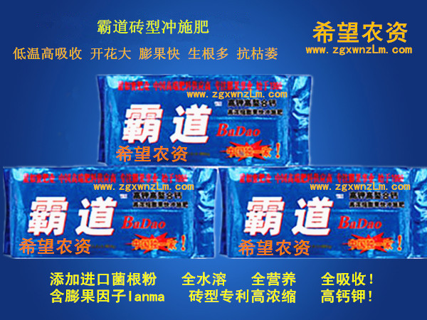 霸道 磚型沖施肥 開花大 膨果快