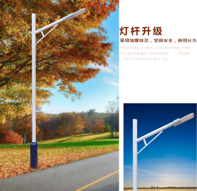 揚州弘旭照明生產(chǎn)新農(nóng)村改造11米自彎臂LED路燈戶外防水燈頭