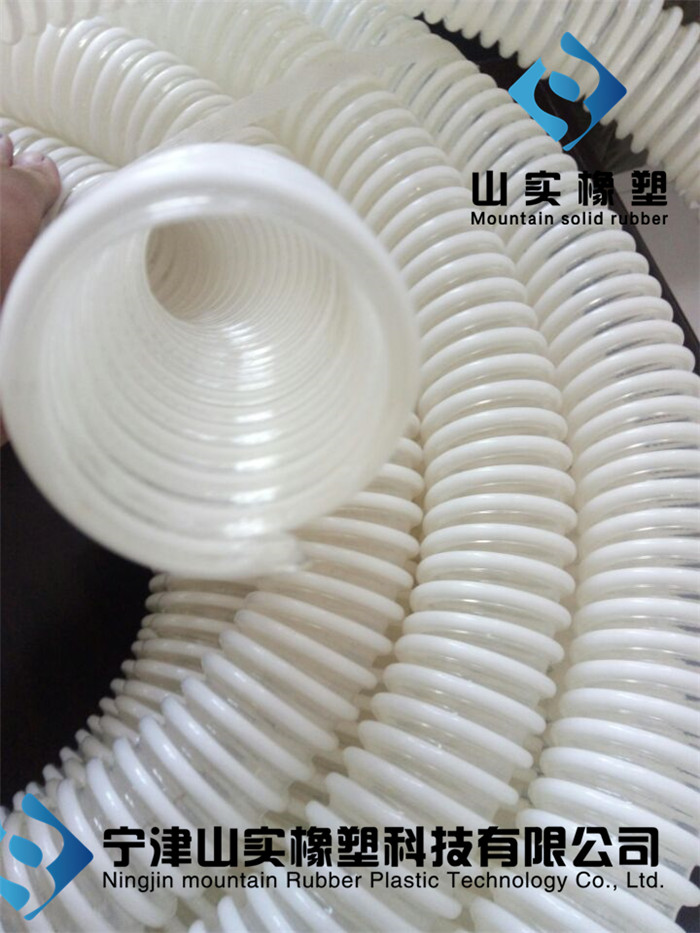 山實(shí)出品25mm pvc彩色塑 PU螺旋塑筋軟管 TPU鋼絲塑筋軟管 透明塑筋軟管 塑筋加強(qiáng)pu軟管