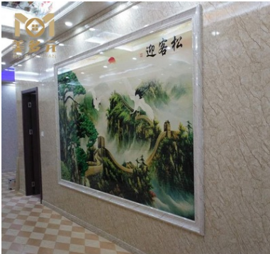 定制竹木纖維集成墻面板3d電視背景墻沙發(fā)背景裝飾板玄關(guān)裝飾壁畫