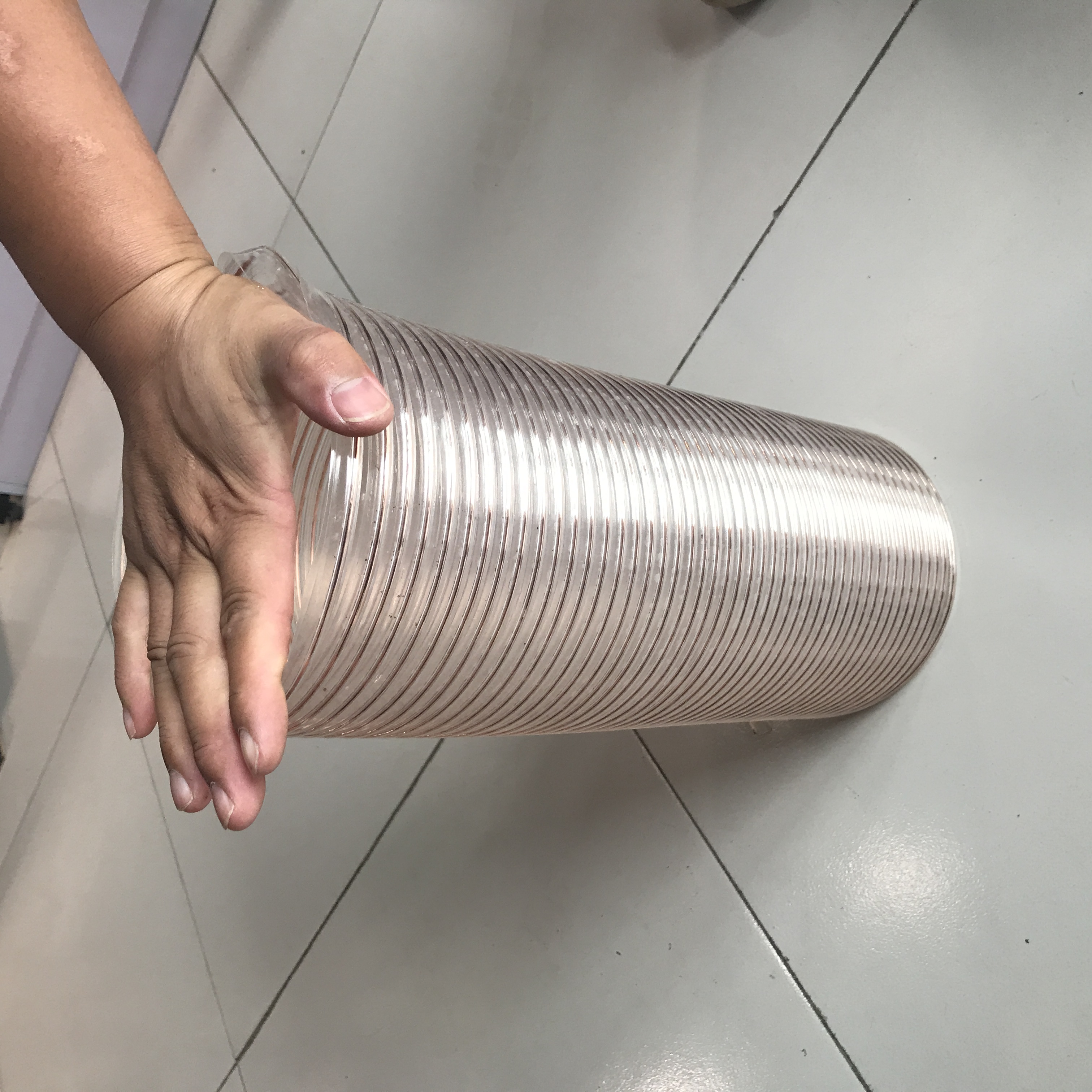 山實(shí)批發(fā)山實(shí)批發(fā)環(huán)保設(shè)備風(fēng)機(jī)用管 塑料透明鋼絲通風(fēng)除塵管