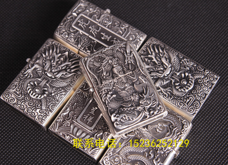 純銀打火機|威龍款收藏把玩工藝品|送老公送男友禮物|55g純銀機身典藏版