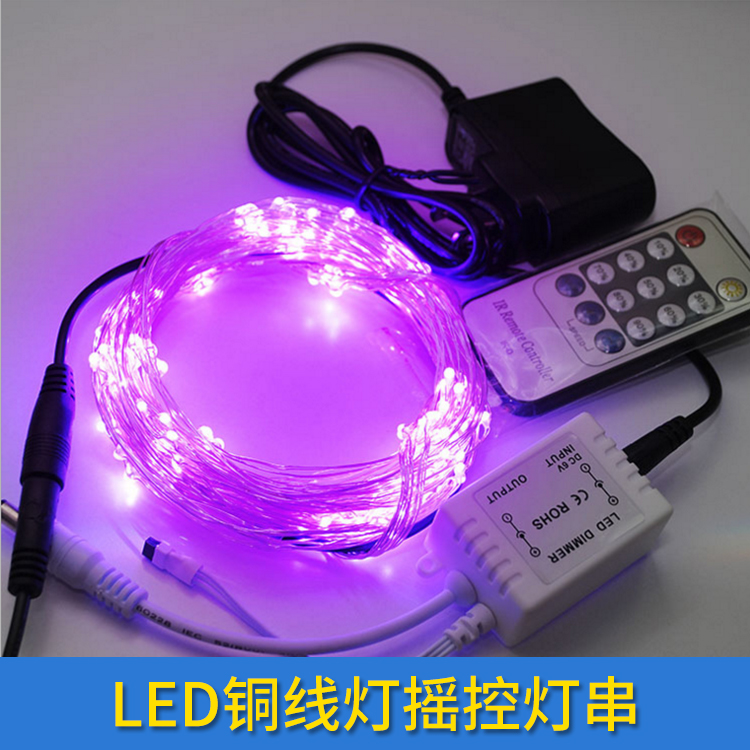 led銅線燈搖控?zé)舸谱?帶搖控可調(diào)節(jié)電池盒銅線燈串 圣誕節(jié)庭院裝飾戶外防水LED彩燈 歡迎來(lái)電訂購(gòu)