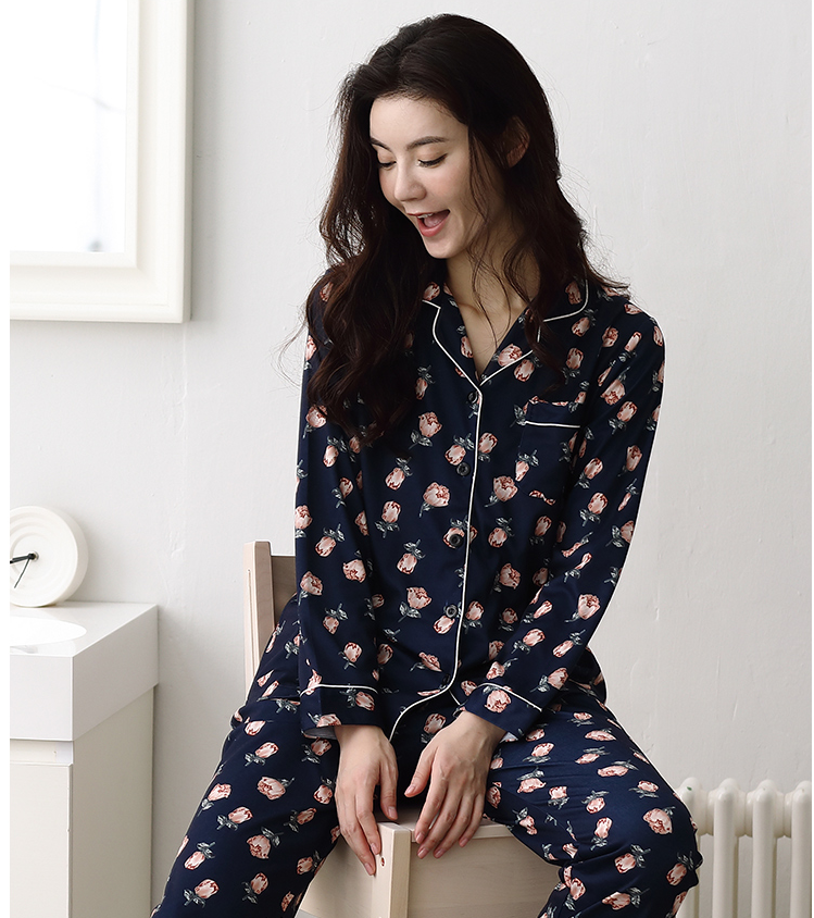 2017純棉春秋季新款女長袖家居服