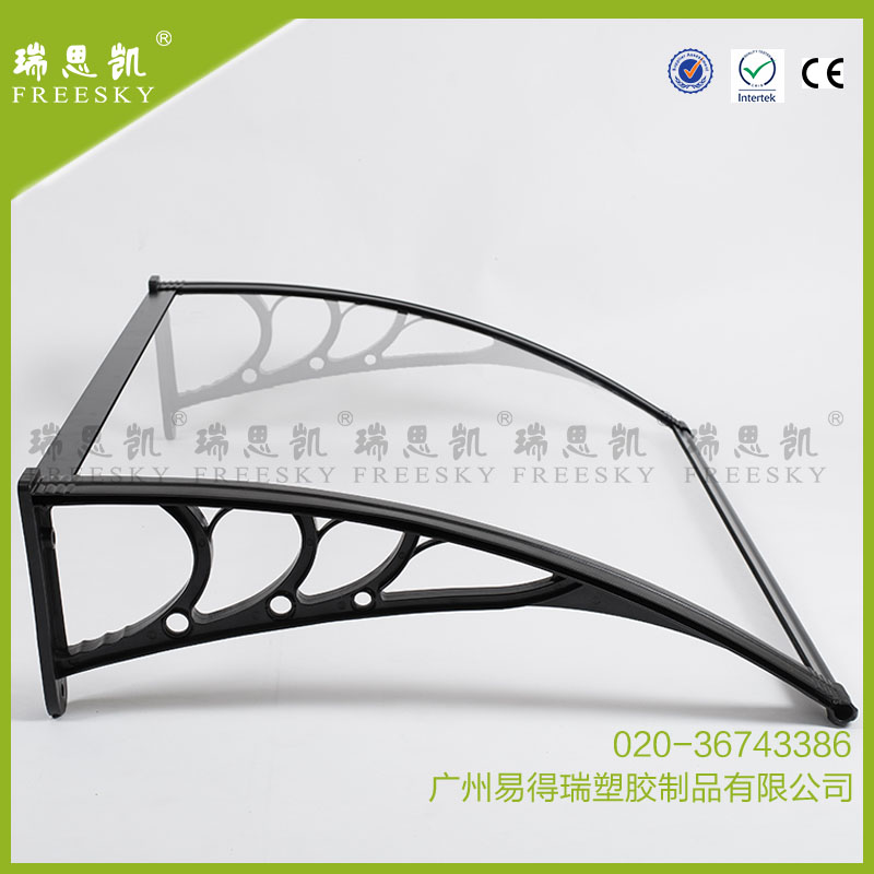 供應用于遮陽擋雨防塵的pc耐力板雨陽棚 戶外遮陽棚 PC雨篷  廠家直銷來電定制