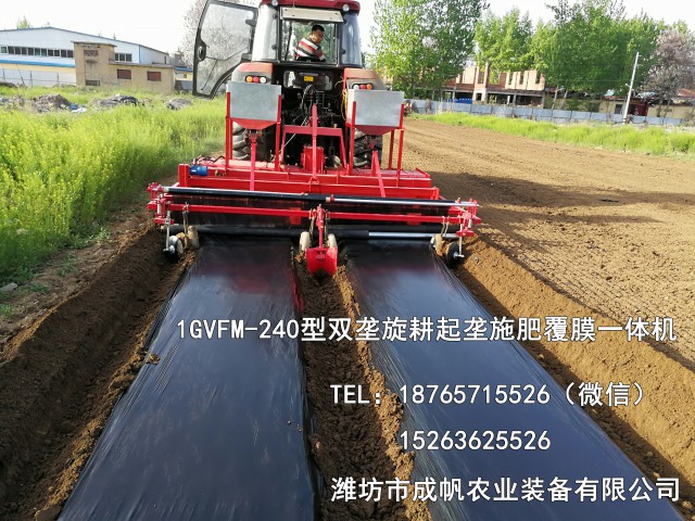 開(kāi)溝 成帆1GVFM-240型起壟鋪膜機(jī) 紅薯起壟覆膜開(kāi)溝機(jī)