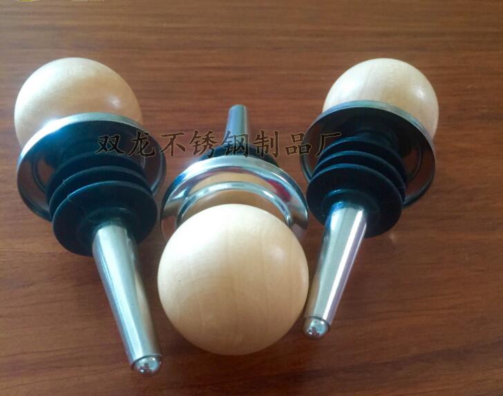 不銹鋼酒瓶塞 木圓球酒塞 創(chuàng)意 真空保鮮