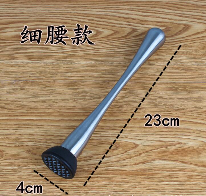 不銹鋼430雞尾酒 碎冰棒 塑料檸檬錘 調(diào)酒棒