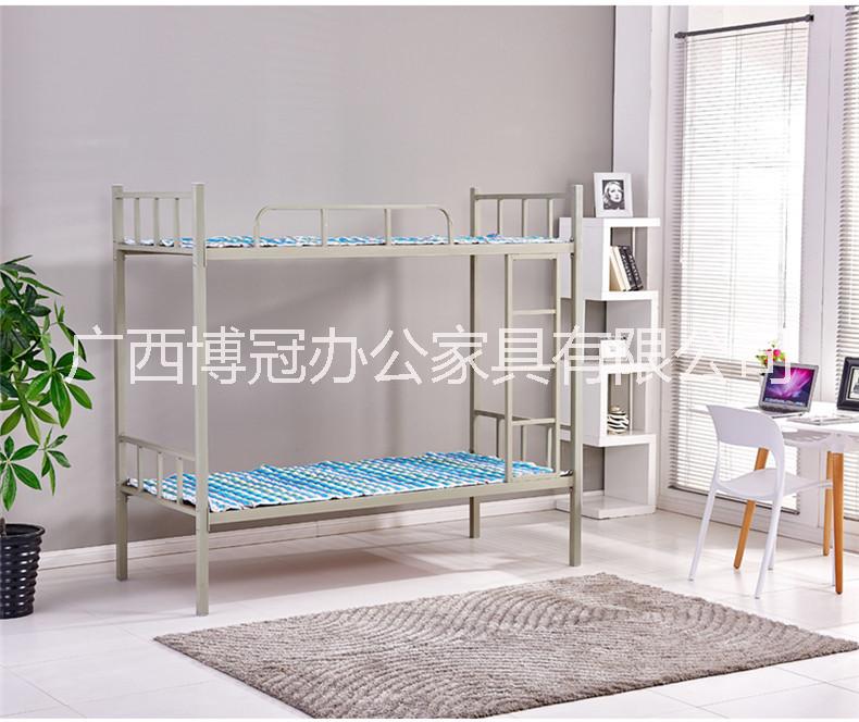 廣西南寧鐵架床上下鋪鐵床雙層床鐵架學(xué)生高低床員工宿舍床工人上下床