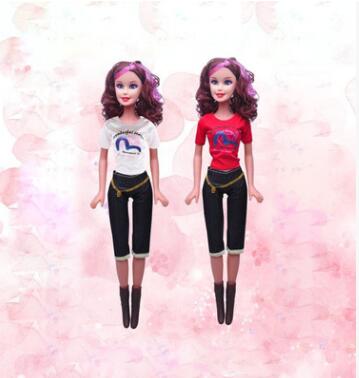 芭芘巴比娃娃28寸手提時(shí)尚音樂(lè)盒 3D真眼仿真搪膠玩具換裝娃娃