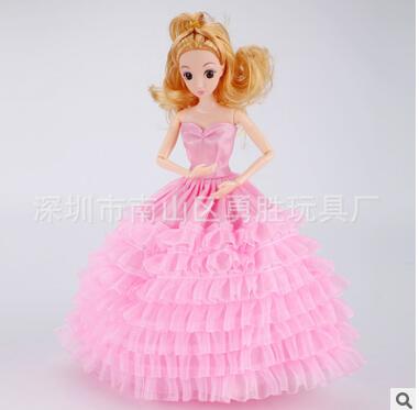 換裝娃娃3D真眼婚紗套裝禮盒 12關(guān)節(jié)兒童玩具生日禮物換裝洋娃娃