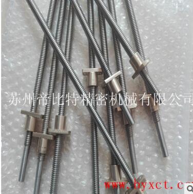 廠家直銷梯形絲桿加工 定做45鋼TR24 28 左右旋牙絲桿