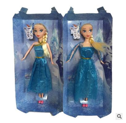 冰雪奇緣公主 時(shí)尚娃娃禮盒 芭芘巴比搪膠娃娃 兒童禮物搪膠公仔