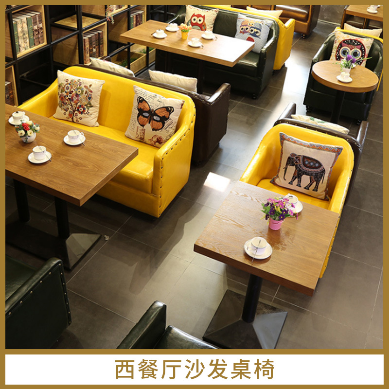 西餐廳沙發(fā)桌椅 休閑奶茶店甜品店西餐廳酒店快餐桌椅卡座沙發(fā)組合 咖啡廳沙發(fā)桌椅 廠家直銷
