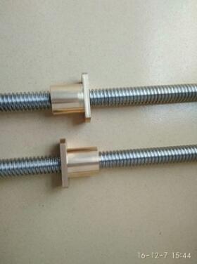 梯形絲桿螺母 普通絲桿 銅螺母40CR材質(zhì)絲桿不銹鋼梯形