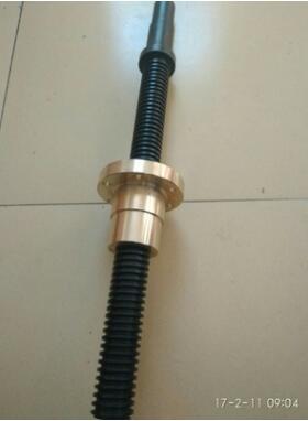 梯形絲桿螺母 普通絲桿 銅螺母40CR材質(zhì)絲桿不銹鋼梯形