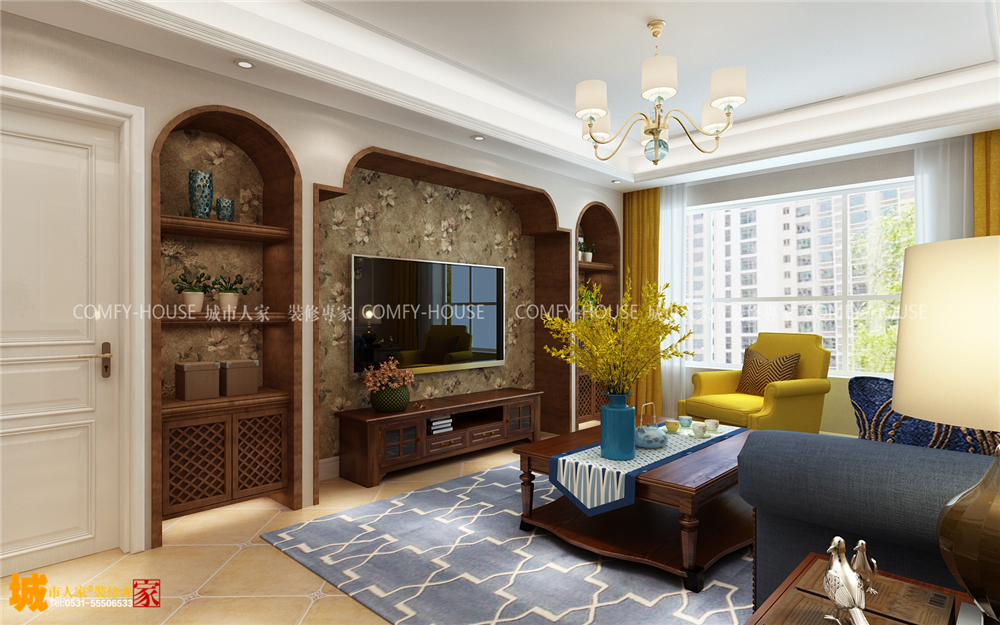 巴黎花園裝修效果圖，濟南巴黎花園