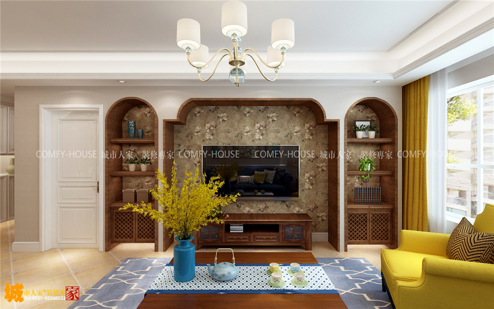 巴黎花園裝修效果圖，濟南巴黎花園