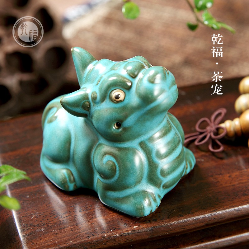 功夫茶具配件仿古陶瓷汝窯茶寵 擺件工藝品 吉祥物茶寵麒麟茶寵麒麟供應(yīng)商茶寵麒麟廠家茶寵麒麟哪家好