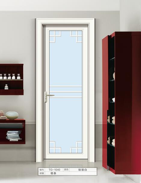 80凱悅平開門佛山鋁合金門窗批發(fā)|廁所門定制|廚浴|*1.4m 40凱悅平開門