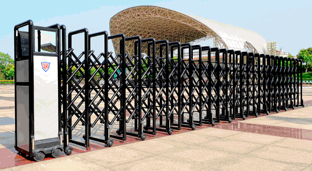 廣州鋁合金伸縮門 顯示屏伸縮門 不銹鋼電動平移門