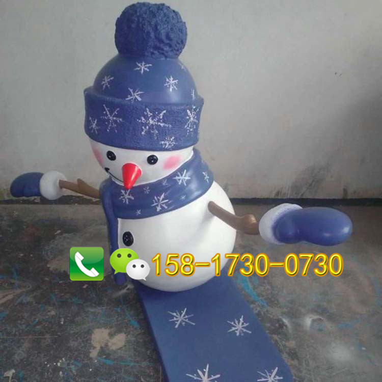 玻璃鋼卡通雪人雕塑時尚創(chuàng)意圣誕節(jié)景觀擺件雕塑廠家直銷