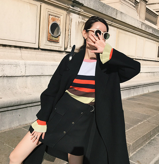 手工雙面呢大衣中長款大衣羊絨寬松呢子冬裝800克羊毛外套100羊毛 定制款