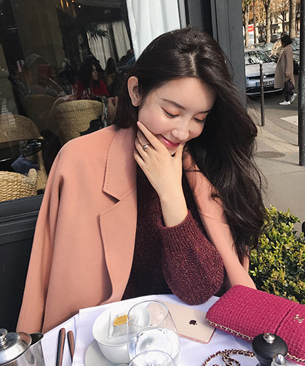 手工雙面呢大衣中長款大衣羊絨寬松呢子冬裝800克羊毛外套100羊毛 定制款