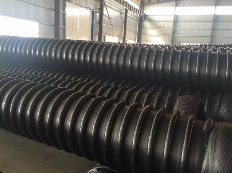 HDPE內(nèi)肋纏繞增強波紋管 供應(yīng)HDPE中空壁纏繞管 污水管