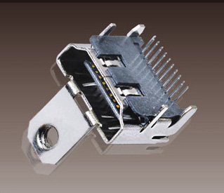 MINI HDMI 公座圖 焊線 ZX-HDMI 母座 插板 ZX-HDMI 母座 夾板   ZX-HDM