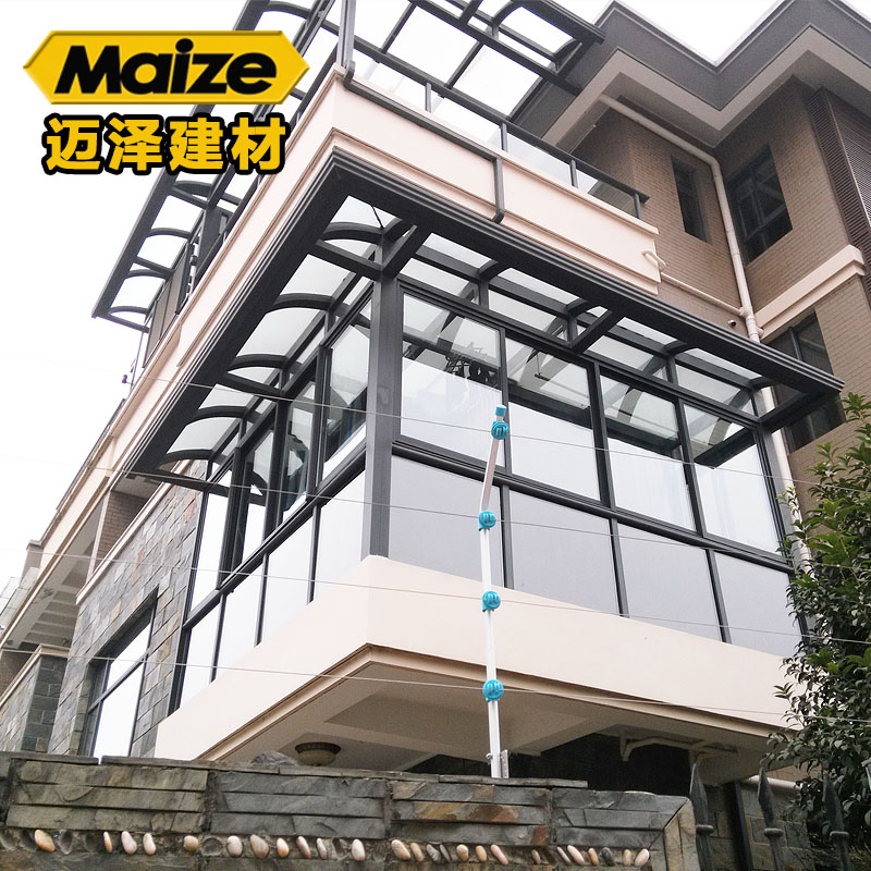 別墅露臺陽光房定制設(shè)計 鋁合金玻璃別墅露臺陽光房定制設(shè)計