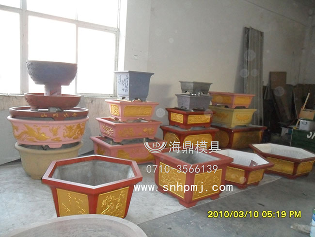 六角水泥花盆模具，海鼎專業(yè)生產(chǎn)