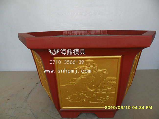 六角水泥花盆模具，海鼎專業(yè)生產(chǎn)