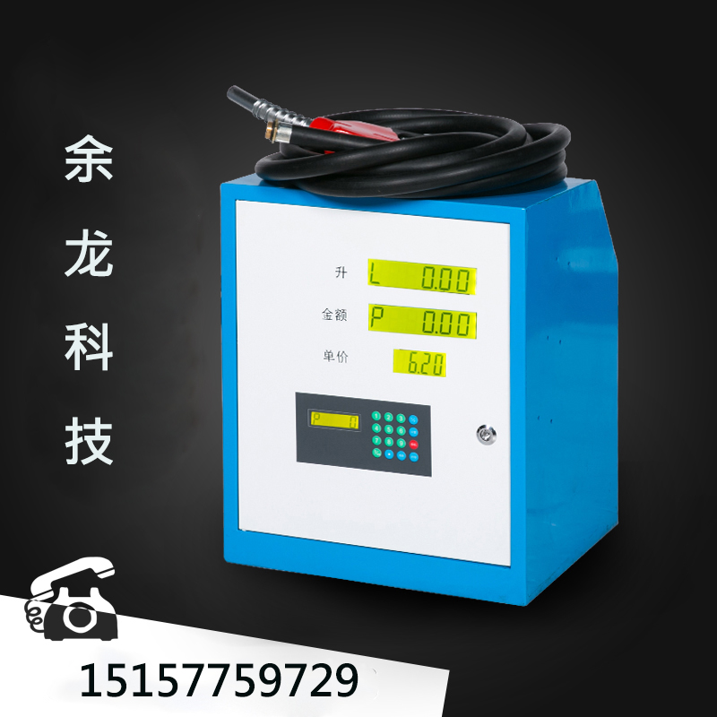 余龍小型車載加油機*防爆12V24V抽油泵直流高精度全自動 包郵