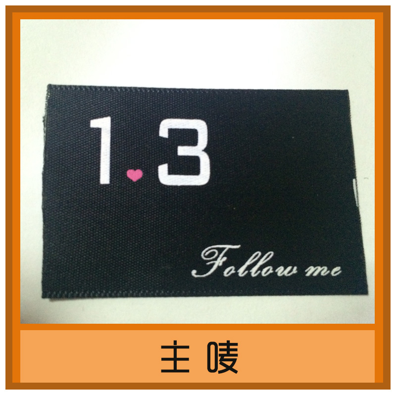 主嘜定制 服裝品牌LOGO加工 衣服內(nèi)里小標牌商標 材料標簽