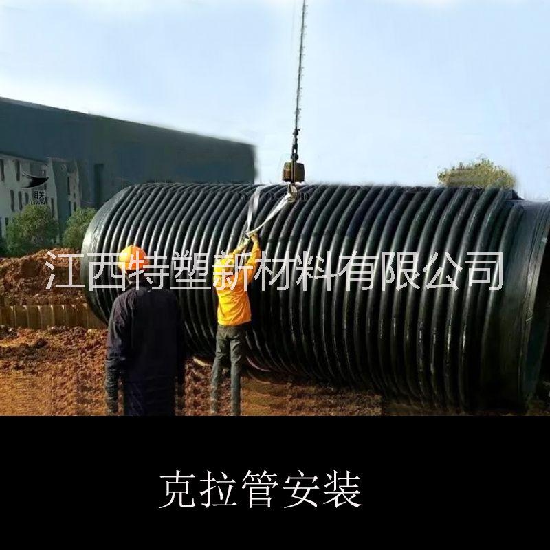 HDPE纏繞結構壁管B型管（克拉）HDPE中空壁纏繞管