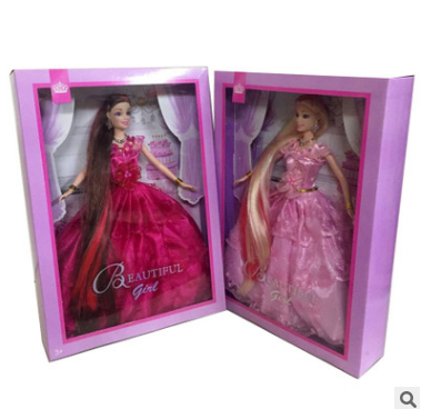 換裝公主長發(fā)公主娃娃 女孩芭芘巴比娃娃兒童玩具禮盒套裝  11寸芭比長發(fā)大裙盒裝