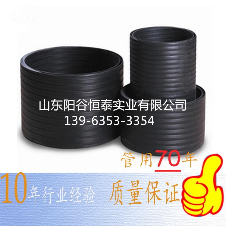 PE中空雙平壁管陽谷恒泰今日資訊