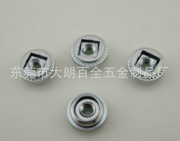 廠家專業(yè)生產(chǎn)浮動(dòng)螺母自鎖鎖緊壓鉚螺母AS系列類彈性緊固件可定制