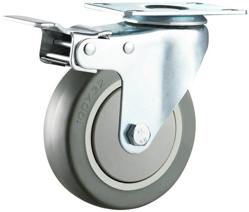 單軸絲桿剎車輪 單軸剎車腳輪廠家 單軸剎車腳輪供貨商 佛山單軸剎車腳輪