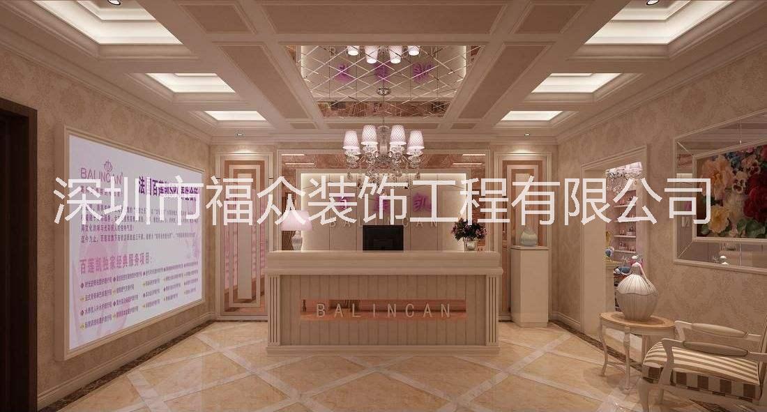 美容院設計翻新，設計方案。公明翻新吊頂