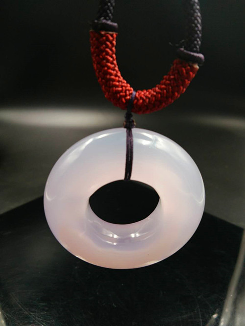 天然玉石--玉髓平安扣吊墜