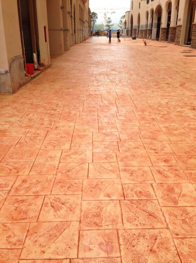 壓印地坪 壓花路面  壓印地坪 壓花路面 仿石路面 海綿城市供應(yīng) 壓花路面 壓印地坪