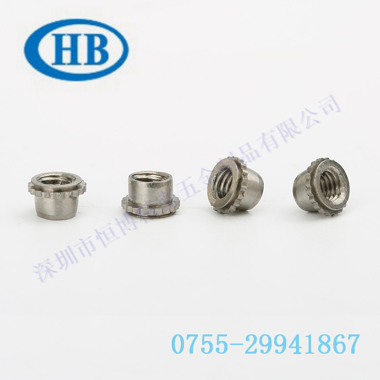 自鎖螺母壓鉚螺絲PEM微型螺母自鉚自扣緊固件FE/FEO-M3