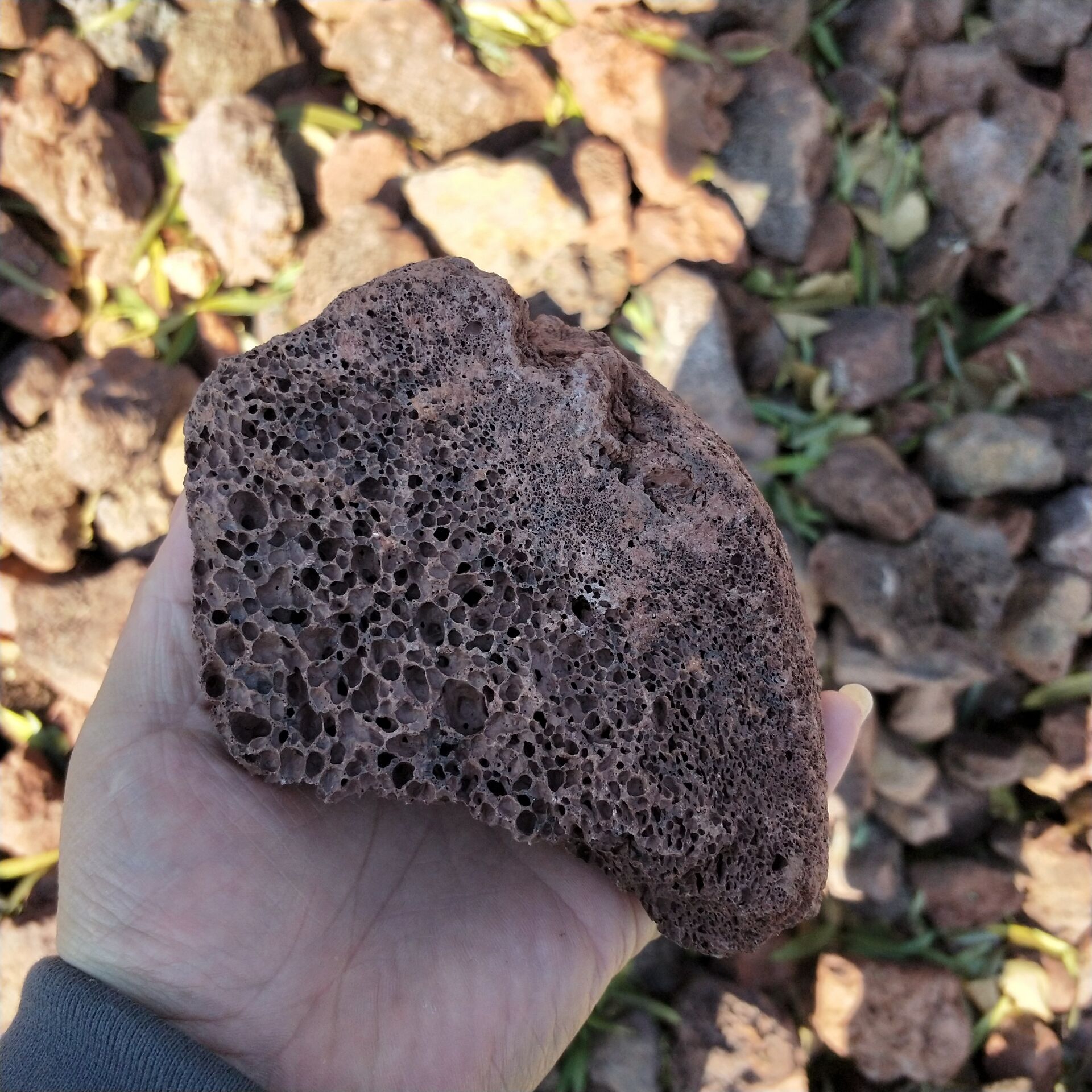 廠家直銷人工濕地用火山石，魚缸造景用火山石，水族濾料火山石顆粒