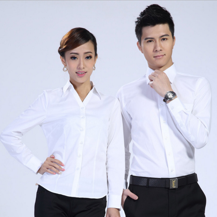 女v領(lǐng)長袖職業(yè)裝襯衫 男商務(wù)工作服 襯衣定制logo 工作服定制logo 廠家直銷襯衫 襯衫批發(fā)價格 佛山襯衫生產(chǎn)廠家